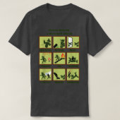 How To Survive A Werewolf Attack Funny Apparel  Tシャツ (デザイン正面)
