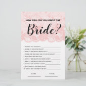 How well know the Bride Pink Lace Bridal Game (スタンド正面)