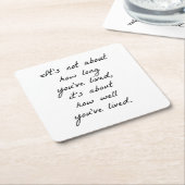 How Well You Live紙・コースター スクエアペーパーコースター (アングル)