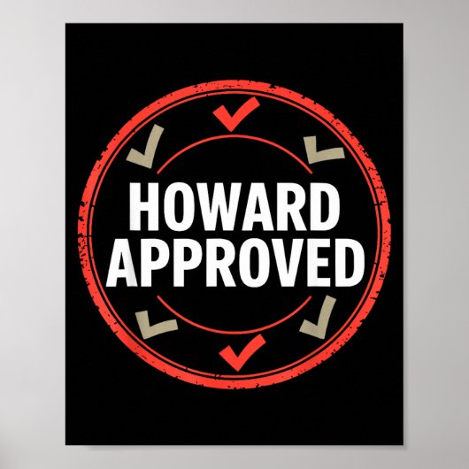 Howard approved  ポスター (正面)