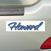 Howard Name blue Aufkleber Sticker Autoaufkleber バンパーステッカー (車上)