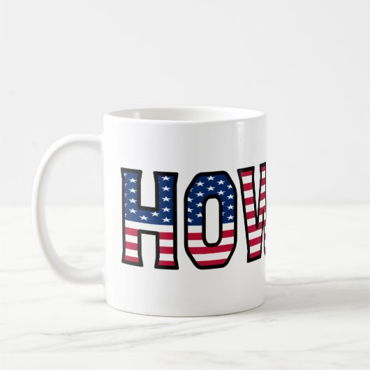 Howard Name Vorname USA styled Tasse Kaffeetasse コーヒーマグカップ (左)