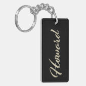 Howard Name whitegold Schlüsselanhänger Anhänger キーホルダー (正面左)