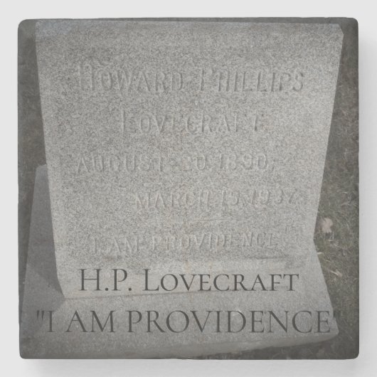 Howard Phillips Lovecraft - Providence, RI Writer ストーンコースター (正面)
