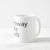 Howay黒い執筆マグの若者 コーヒーマグカップ (正面右)