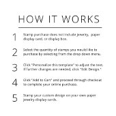 HOWDYハンドメイドジュエリーディスプレイカードスタンプ セルフインキングスタンプ