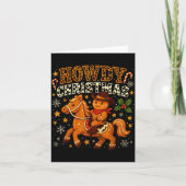 Howdy Christmas Cowboy Gingerbread Design カード (正面)