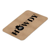 Howdy Cowboy Raccoon Funny Fridge マグネット (左側)