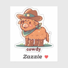 Howdy Cowdy シール