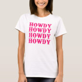 Howdy Cowgirl Disco Last Rodeo Bachelorette Tシャツ (正面)