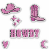 Howdy Cowgirl! Sticker pack  シール (正面)