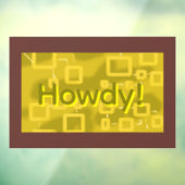 Howdy Geometric  ウィンドウサイン (シート3)