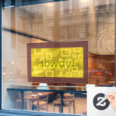 Howdy Geometric  ウィンドウサイン (カフェ窓)