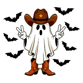 Howdy Ghost Cowboy Tシャツ