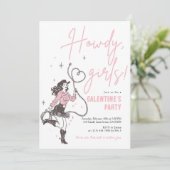 Howdy Girls Galentine’s Party Invitation 招待状 (スタンド正面)