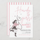 Howdy Girls Galentine’s Party Invitation 招待状 (正面/裏面)