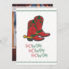 HOwdy HOwdyクリスマスカウボーイブーツ写真 シーズンカード
