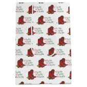 HOwdy HOwdyクリスマスカウボーイブーツ ミディアムペーパーバッグ (裏面)