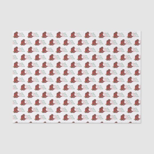 HOwdy HOwdyクリスマスカウボーイブーツ 薄葉紙 (正面)