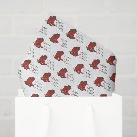 HOwdy HOwdyクリスマスカウボーイブーツ 薄葉紙 (ギフトバッグ)