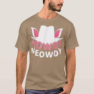 Howdy Meowdy Western Country Southern Cowgirl & ca Tシャツ