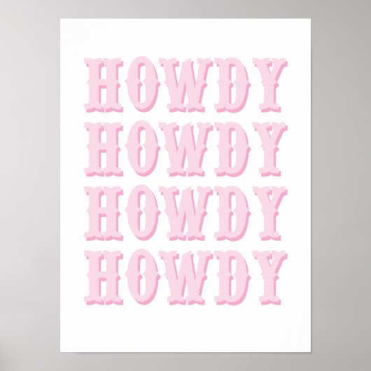 Howdy Poster ポスター (正面)
