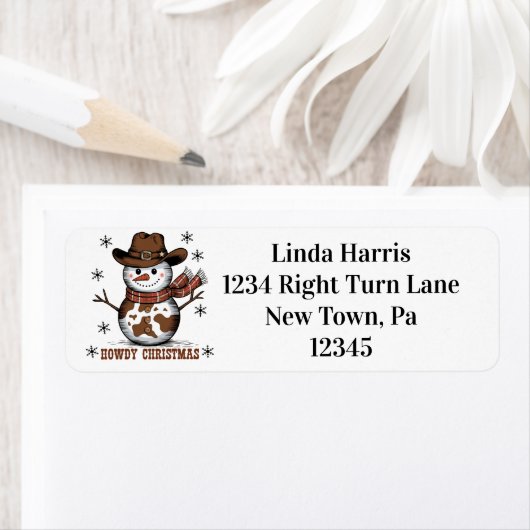Howdy Snowman  ラベル (インサイチュ)