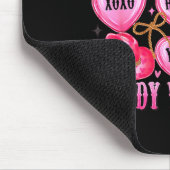 Howdy Valentine Western Cowgirl Hearts Candy Women マウスパッド (コーナー)