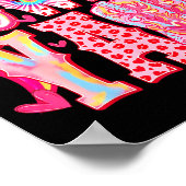 Howdy Yall Cowboy Boots Coquette Bow Western Valen ポスター (角)