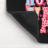 Howdy Yall Cowboy Boots Coquette Bow Western Valen マウスパッド (コーナー)