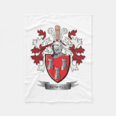 Howellの家紋の紋章付き外衣 フリースブランケット (正面)
