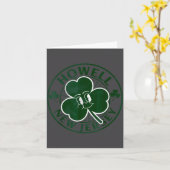 Howell New Jersey Irish Shamrock Nj Retro Souvenir カード (黄色い花)