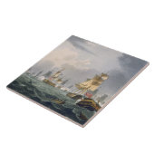 Howe's Victory、Thによって刻まれる1794年6月1日主の タイル (側面)