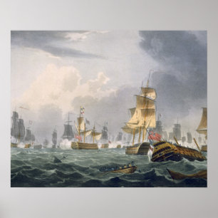 Howe's Victory、Thによって刻まれる1794年6月1日主の ポスター