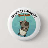 How'Hangin' Possum Pu 缶バッジ (正面)