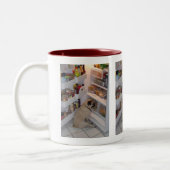 Howieの小便Pugpants ツートーンマグカップ (左)