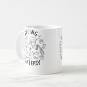 Howing Ain'T Easy Funny Gardening Shirts For Women コーヒーマグカップ (正面左)