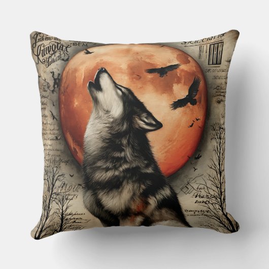 Howl & Hallowed – Beneath the Burning Moon クッション (裏面)