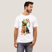 Howlidayの幸せなジャーマン・シェパード Tシャツ (正面フル)