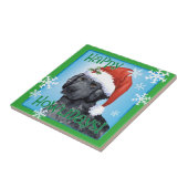 Howlidayの幸せな巻き毛上塗を施してあるレトリーバー タイル (側面)