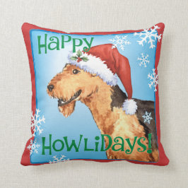 Howlidayの幸せなAiredale クッション