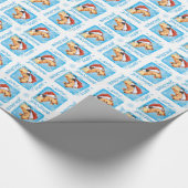 Howlidayの幸せなAiredale ラッピングペーパー (角)