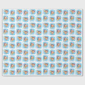 Howlidayの幸せなAiredale ラッピングペーパー (フラット)