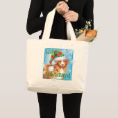 Howlidayの幸せなToller ラージトートバッグ (正面(商品))