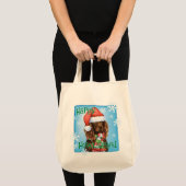 Howliday幸せなBoykinのスパニエル犬 トートバッグ (正面(商品))