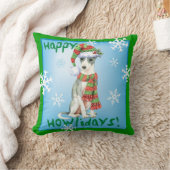 Howlidaysの幸せなイタリアン・グレーハウンド クッション (ブランケット)