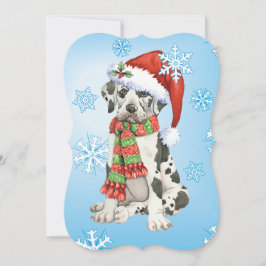 Howlidaysの幸せなグレートデーン シーズンカード