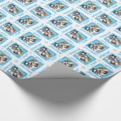 Howlidaysの幸せなスウェーデン語Vallhund ラッピングペーパー (角)