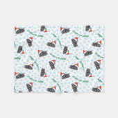 Howlidaysの幸せなスキッパーキ フリースブランケット (正面(横))