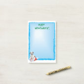 Howlidaysの幸せなダルマチア人 ポストイット (デスク上)